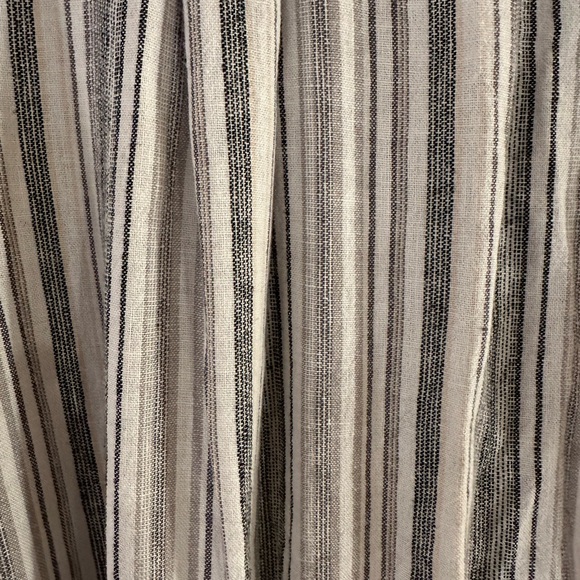 Gap Striped Gray Midi Shirt Dress - Picture 7 of 15